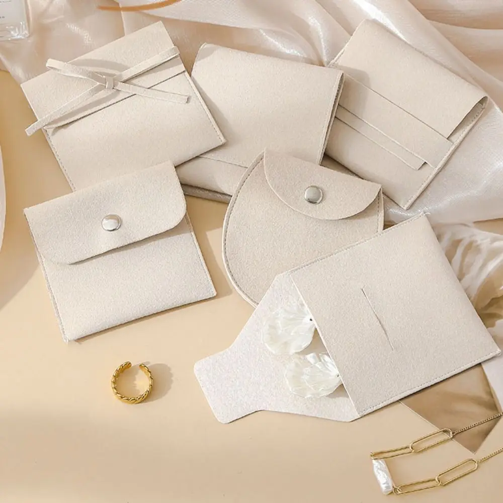 

5Pcs Velvet Jewelry Packing Bag Rings Earrings Bracelet Necklace Jewelry Storage Case Organizer Large Capacity