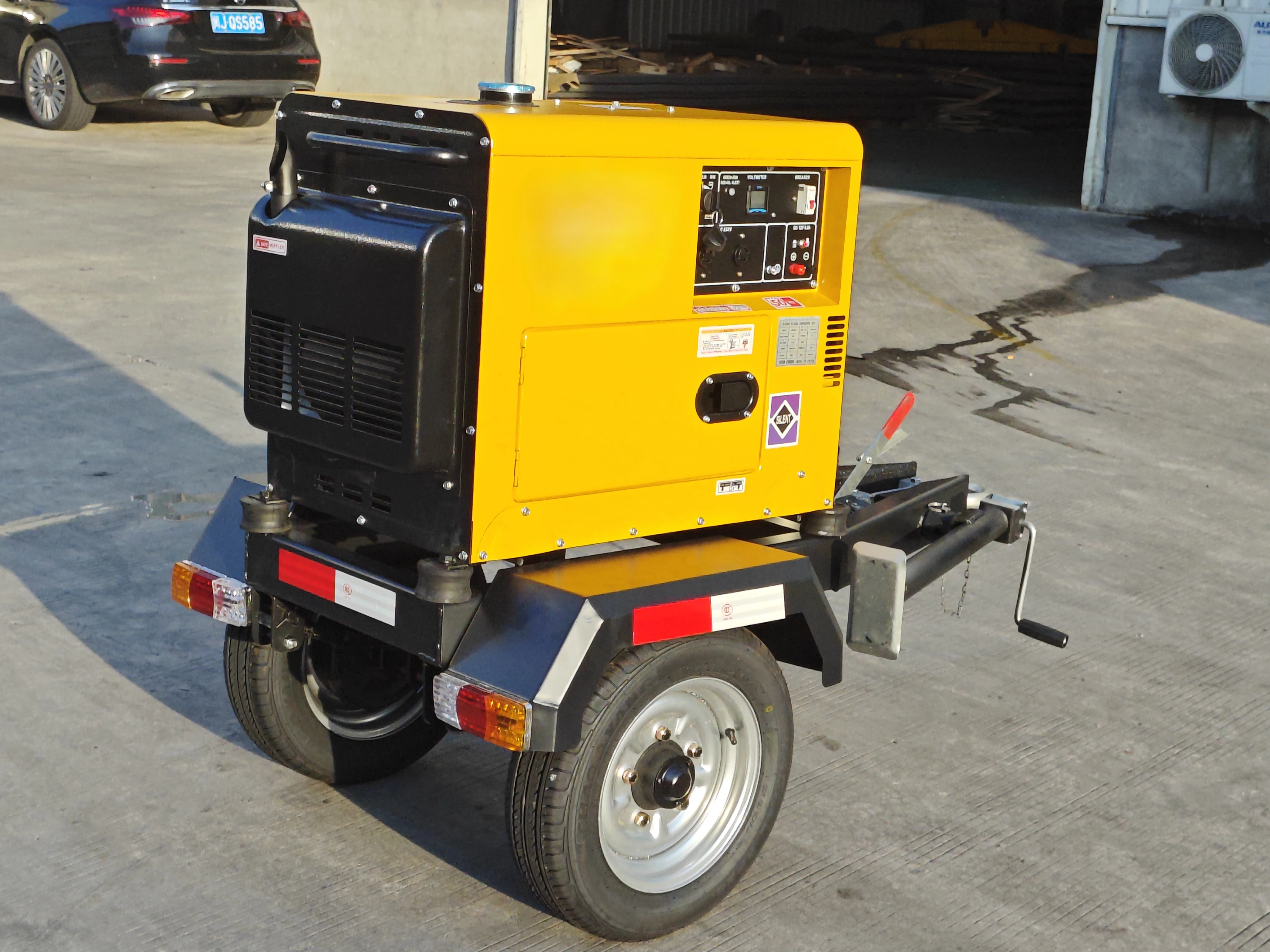 Silent Trailer Diesel Genset 3KW 5KW 6KW 7KW  8KW 10KW 12KW 15KW Trailer Silent Diesel Generator