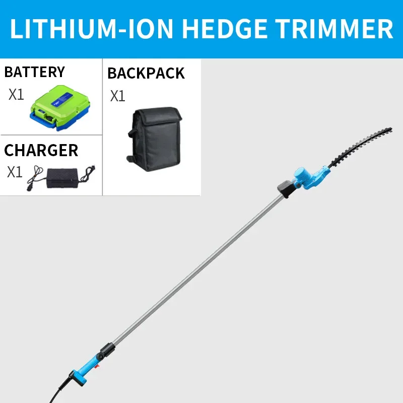 Electric High-Reach Hedge Trimmer, Cordless Pruning Shears, Garden Hedge Trimmer, High-Reach Fruit Tree Hedge Shears