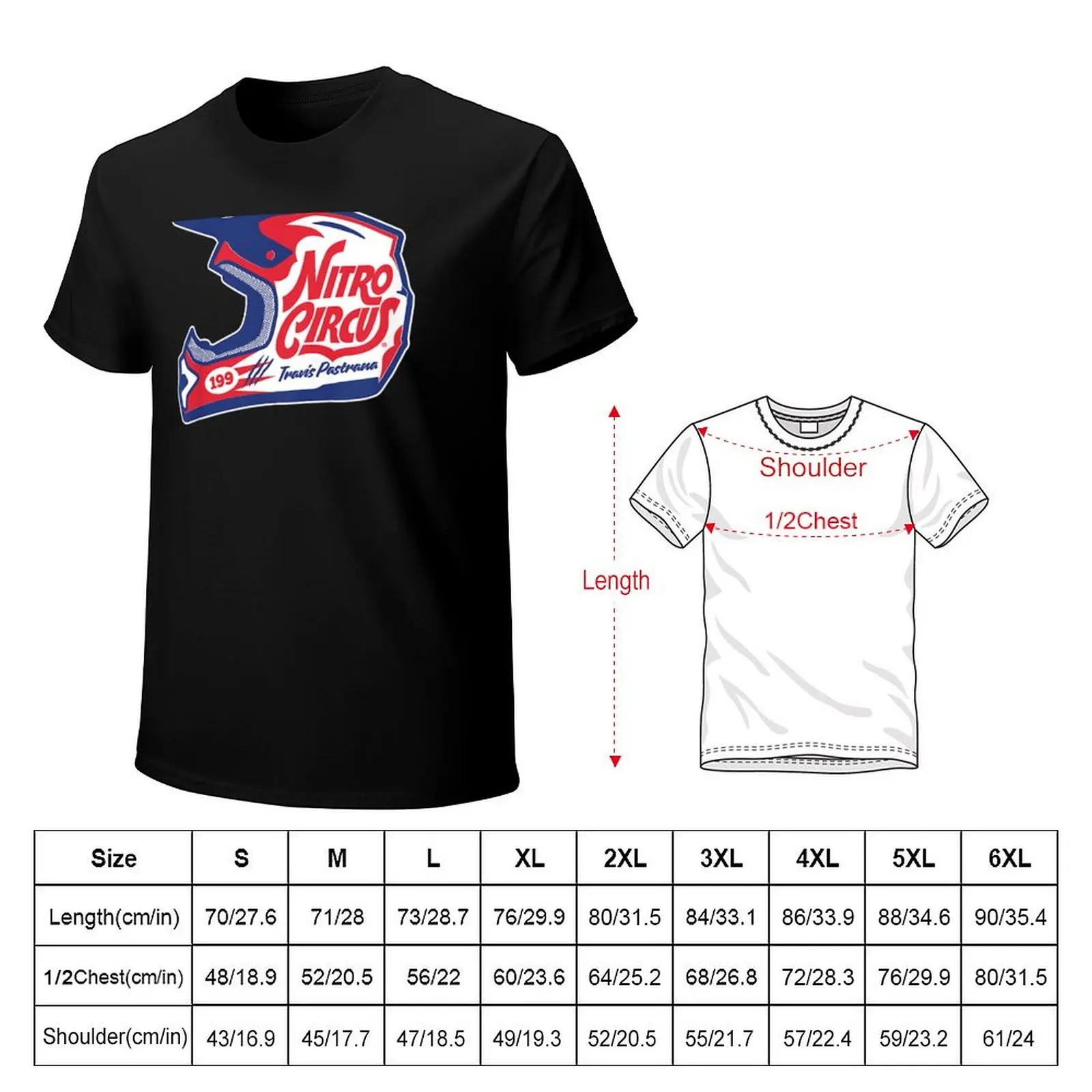 Nitro Circus T-Shirt Basic Plain Tee for Spring and Summer