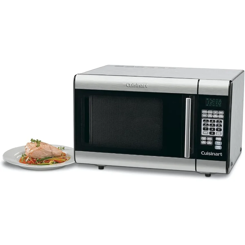 Cuisinart CMW-100 1-Cubic-Foot Stainless Steel Microwave Oven, Brushed Chrome