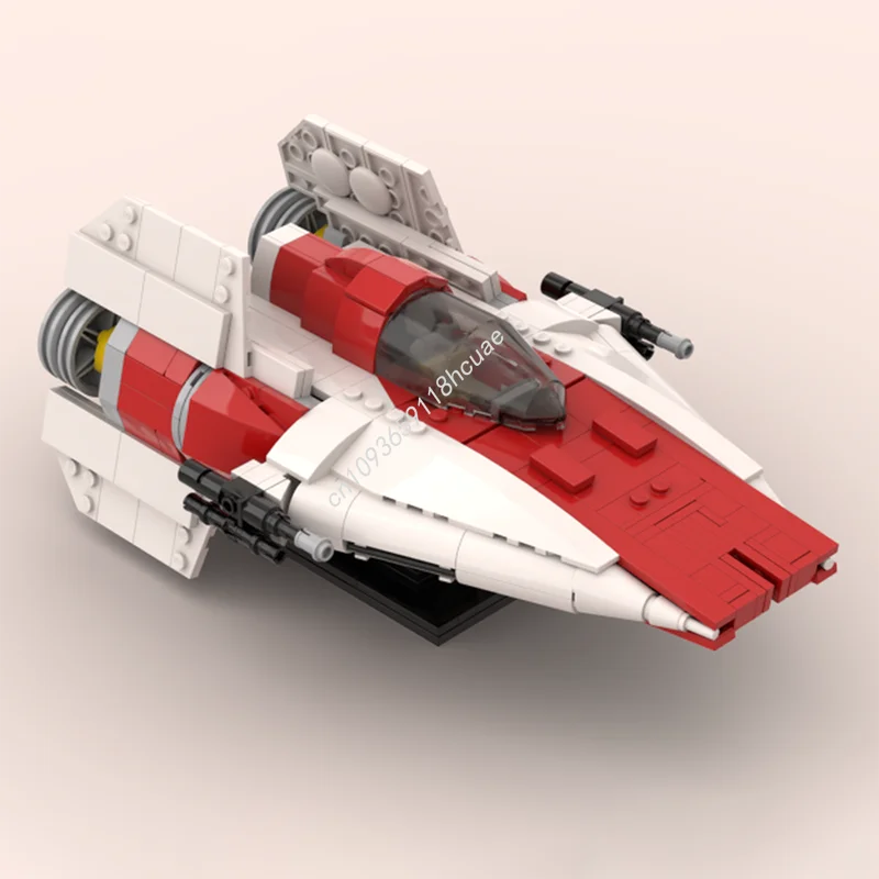 

489 шт. MOC Rebel RZ1 AWing Interceptor Star Battle Модель Строительные блоки Детская идея Игрушки Сборка Архитектуры Рождественские подарки