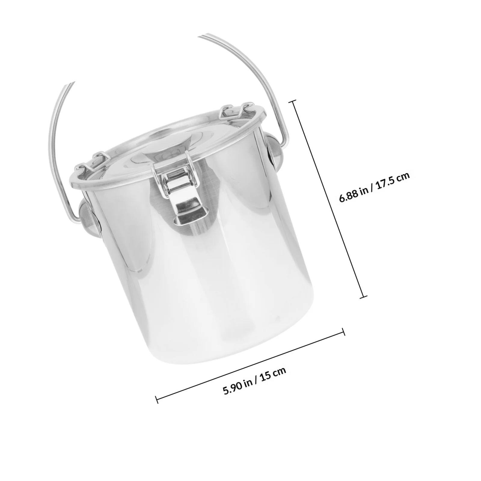 Secchio in Acciaio Inossidabile Premium Ermetico, Design Compatto e Portatile per Barbecue e Campeggio