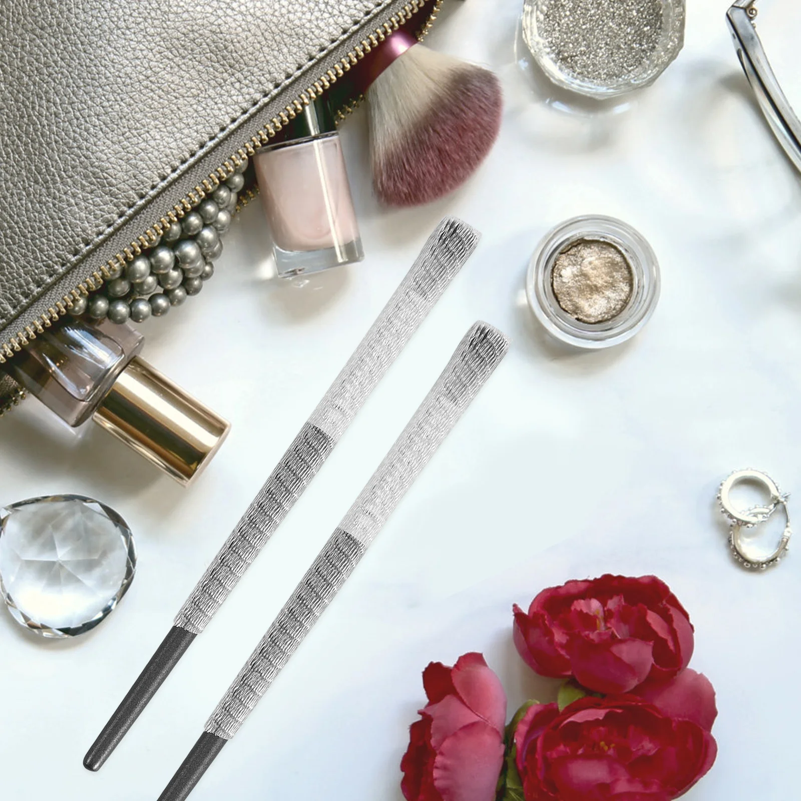 

60Pcs Brush Mesh Protectors Expandable Cover for Makeup Brushes Bristle Saver Portable Reusable Organizer for Travel