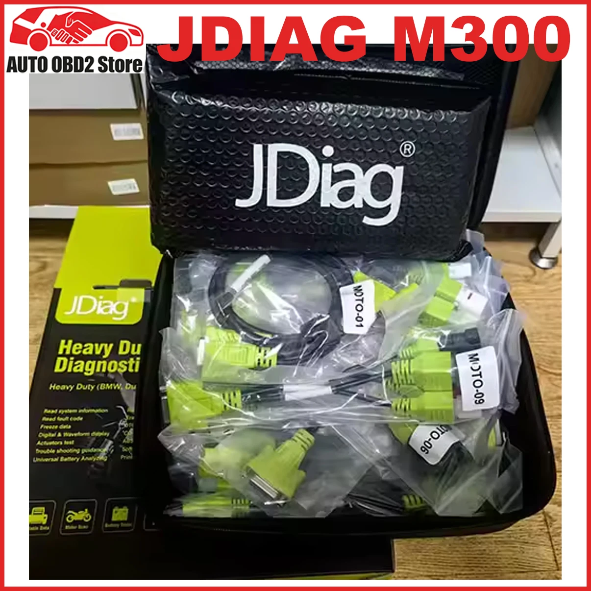 2026 JDiag M300 Motorcycle Diagnostic Tool OBD2 Scanner Motorcycle Diagnose Tools ABS Engine For BMW Ducati Harley Honda Yamaha