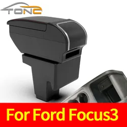 For Ford focus 3 Armrest box For Ford Focus mk3 III Car Armrest box Center Storage box Interior Retrofit Car Accessorie