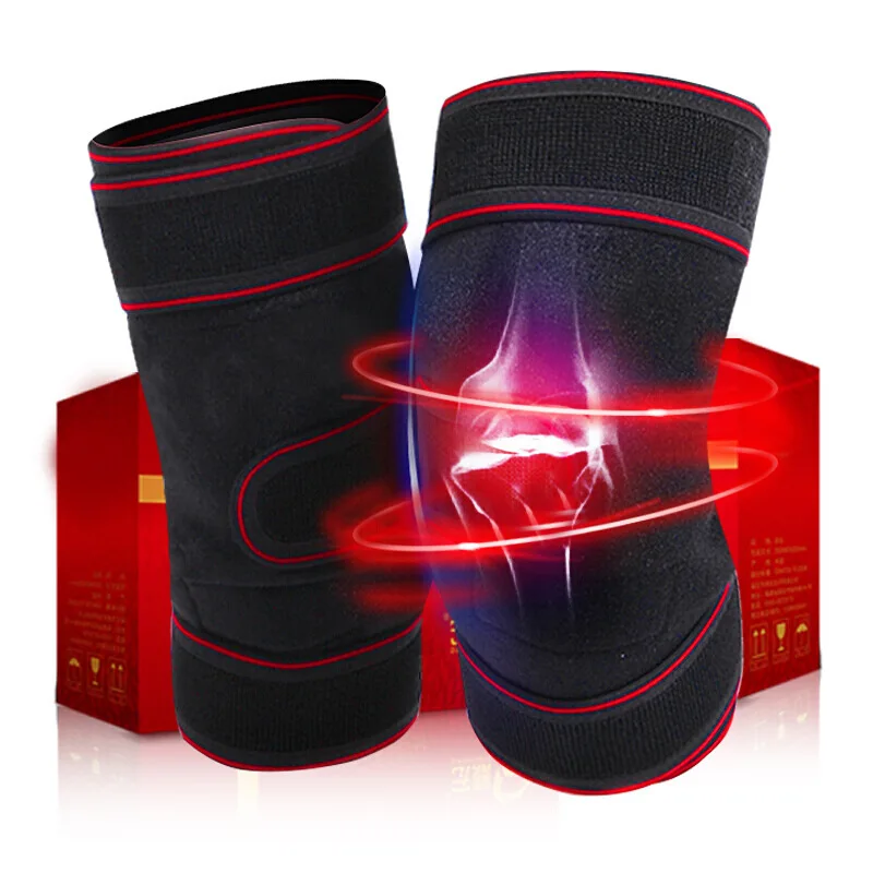 2 Stuks Toermalijn Zelfverwarming Kneepad Magnetische Therapie Knie Ondersteuning Toermalijn Verwarmingsriem Knie Massager Gezondheidszorg Tool