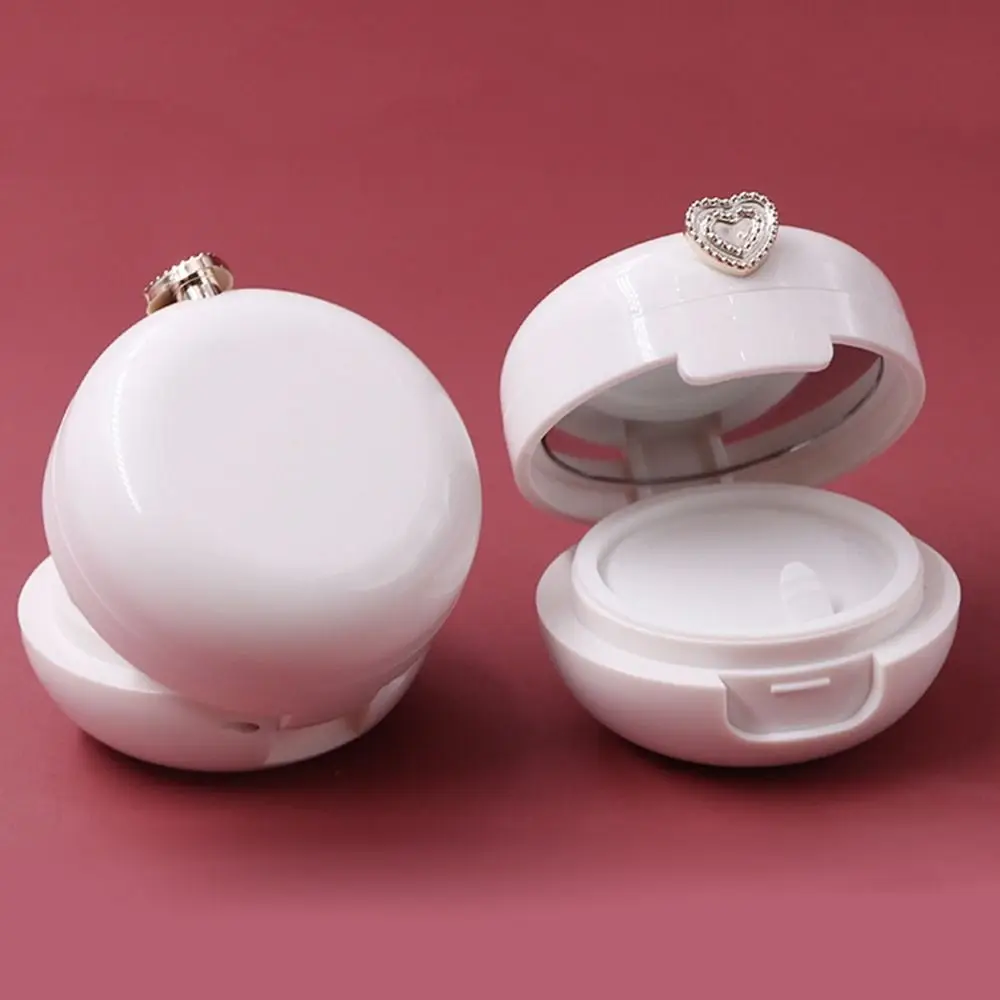 Acessórios de viagem 20g garrafa de filme labial com escova portátil caixa de filme labial branco com espelho máscara recipiente de embalagem