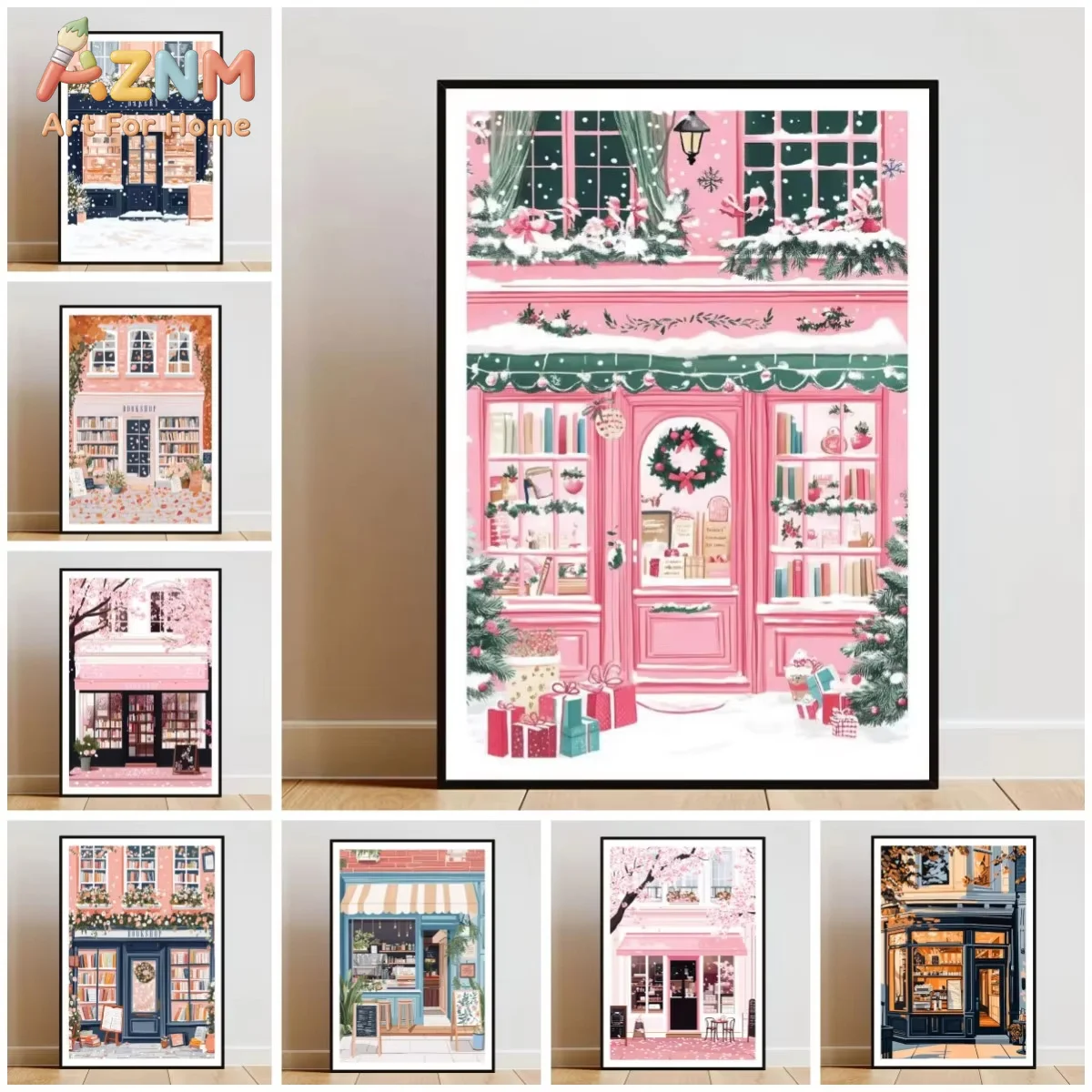 1PC Vintage Coffee Shop Poster Coffee Shop Wall Art Decor Coffee Art Poster Street Print Cafe Wall Art Vintage Poster