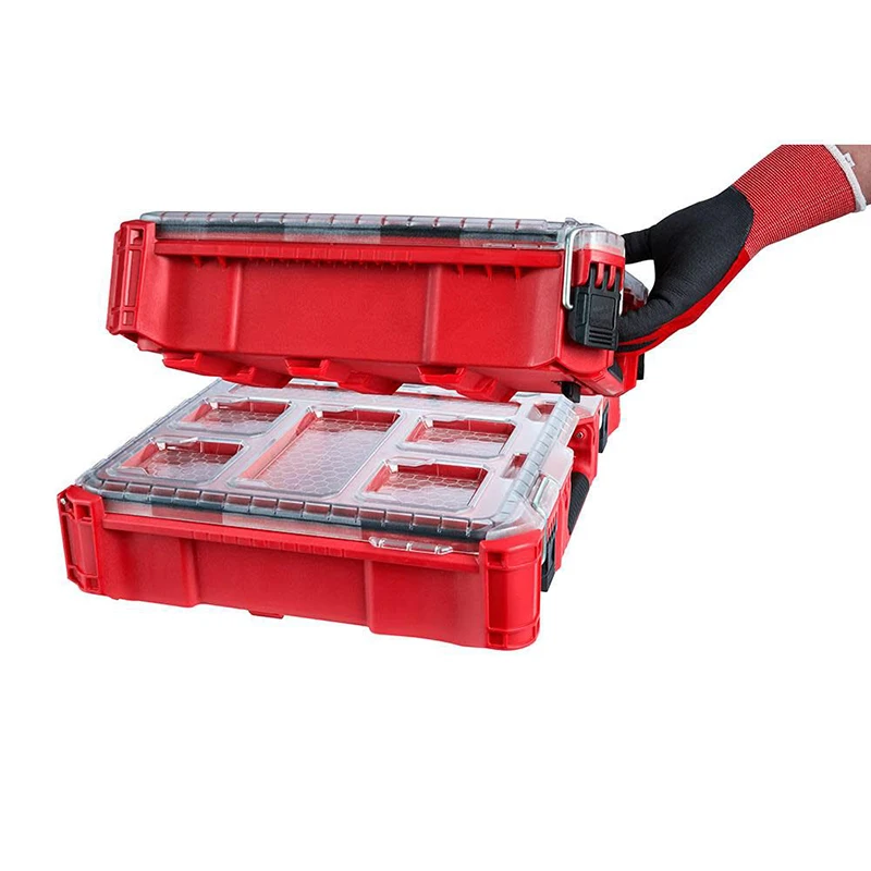 Milwaukee 48-22-8430 PACKOUT Tool Case 50*38.6*11.7cm Stackable Assembly Multivariate Lattice Tool Accessories Storage Box