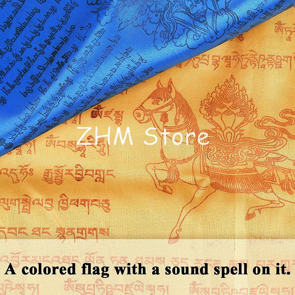 2 Rolls of Prayer Flags,7m Tibetan Prayer Flags,34 x 34 cm,Buddhist Prayer Flags,Prayer Flags Made
