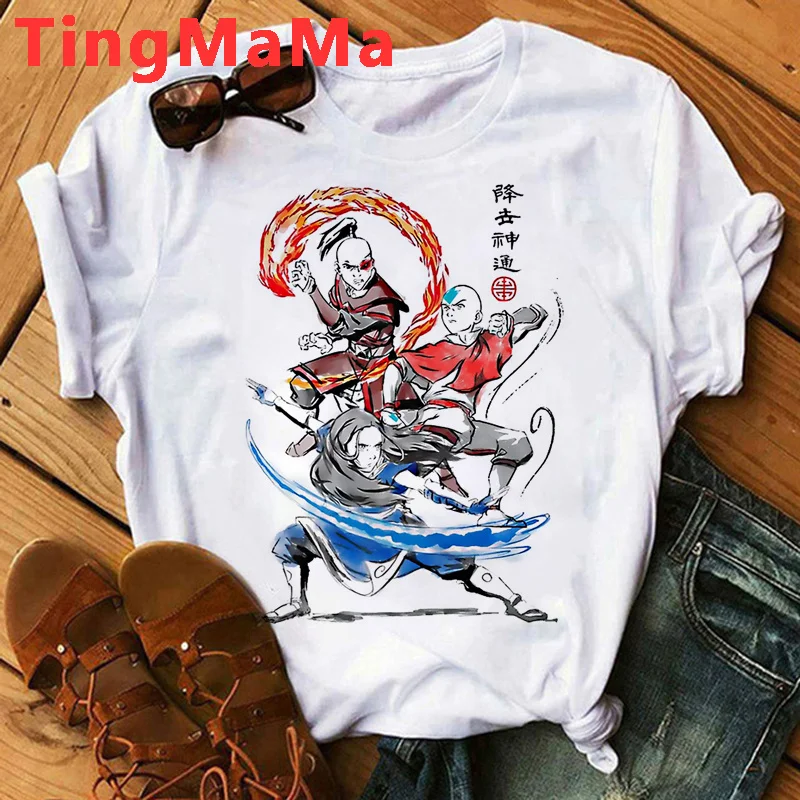 Avatar the Last Airbender Appa tshirt women print japanese ulzzang top tees kawaii