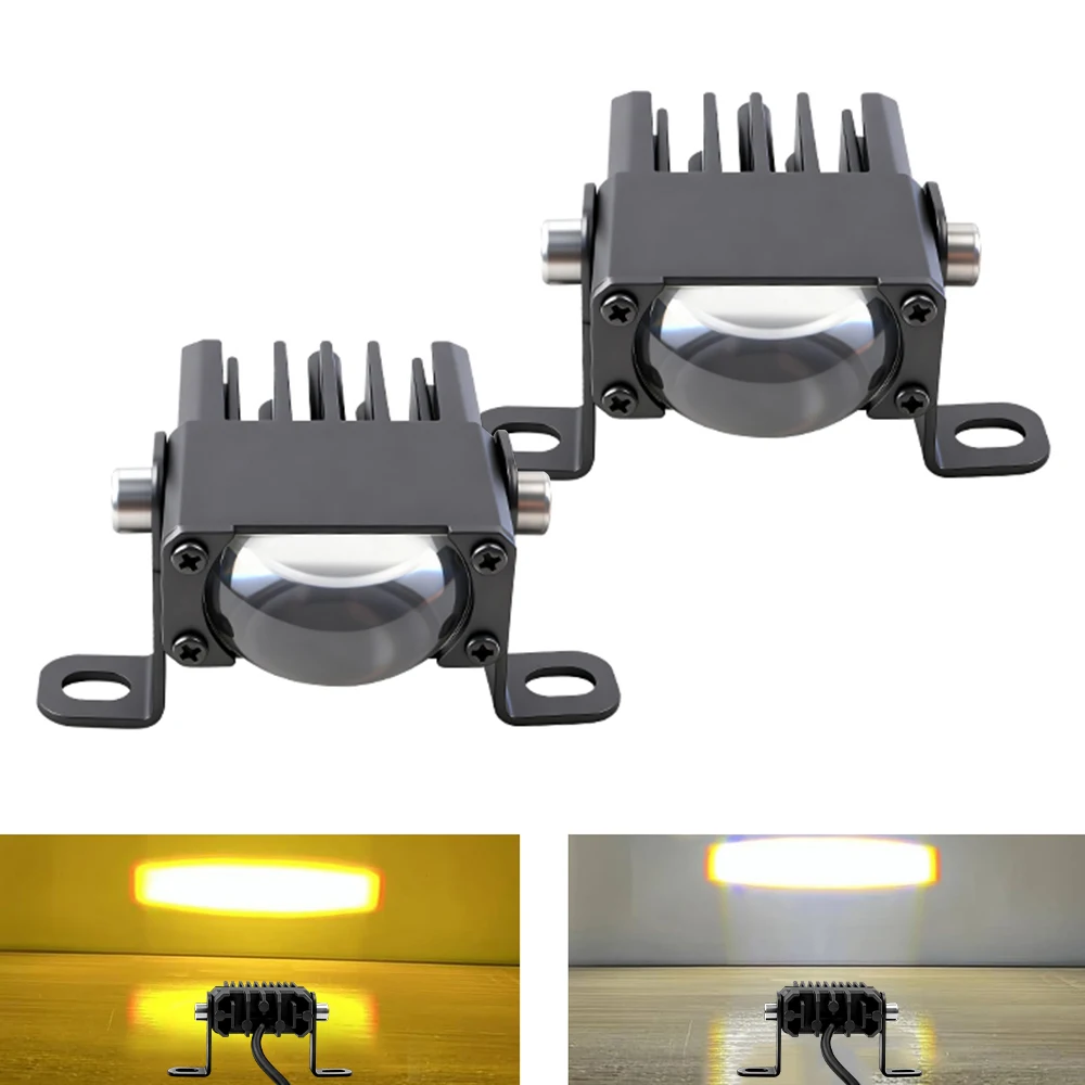 

LED Headlight Bumper Projector Lens Fog Lamps Work Light Car Grill Light Mini Driving Light Auxiliary Lights For Car Motorcycle