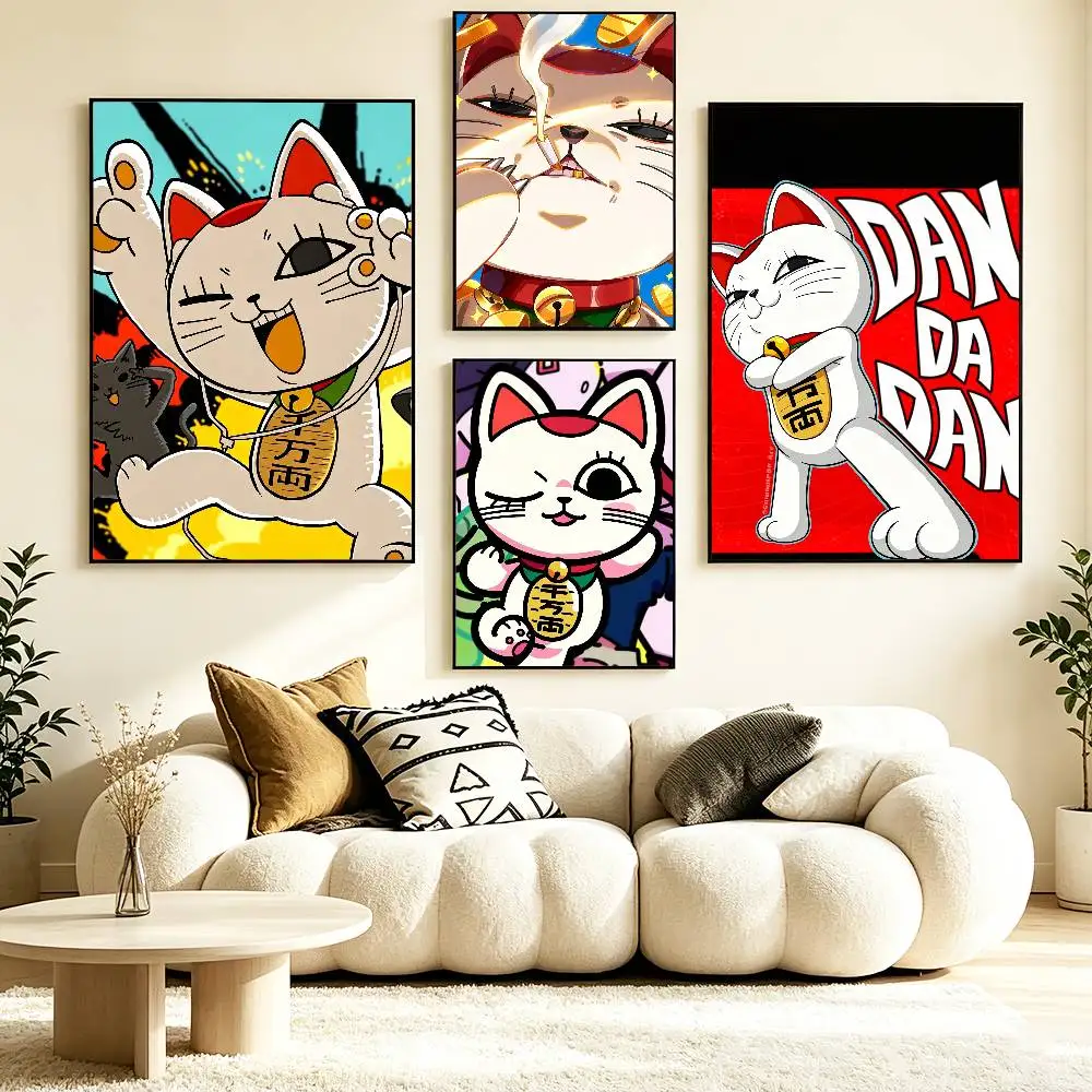 CUTE D-Dandadan T-Turbo G-Granny   Poster HD Self Adhesive Waterproof Wall Art Ideal for Home Office Dorm Gift