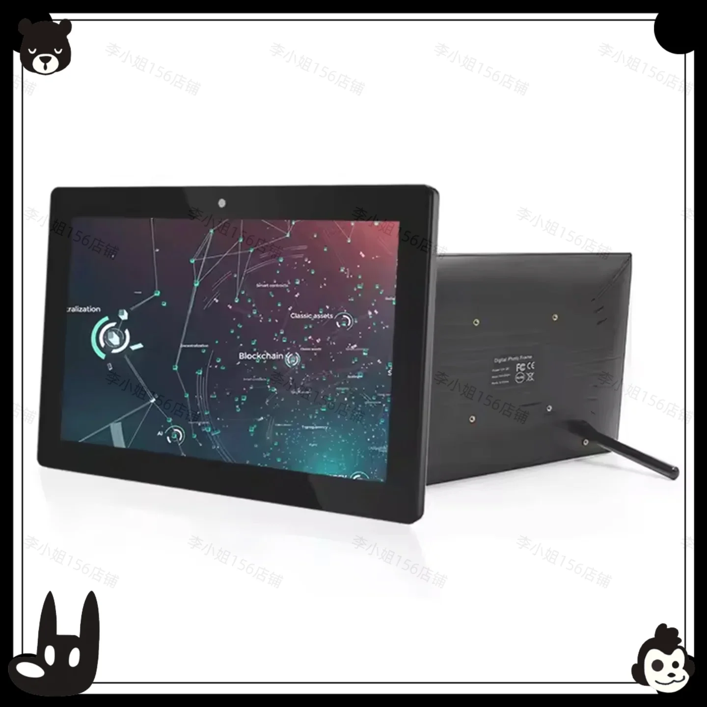 2026new Wall-mounted 10.1-inch Android 14 commercial tablet capacitive touch screen smart home POE monitoring camera desktop dis