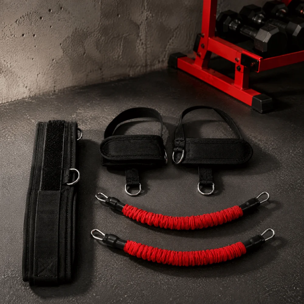 6pcs/10pcs Adjustable Resistance Vertical Jump Trainer Durable Fabric Leg Straps Jump Trainer Band High Elasticity