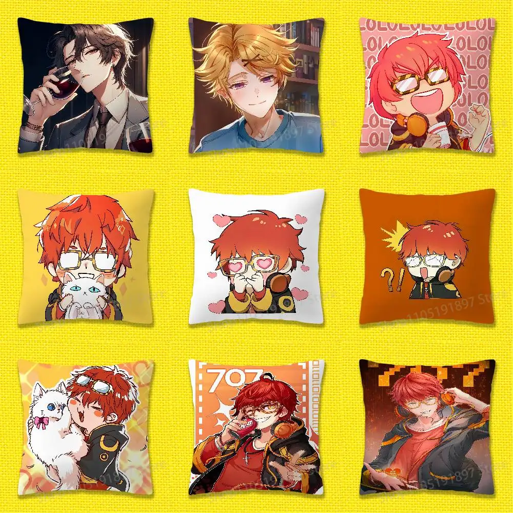 

M-Mystic M-Messenger 707 Jumin Han Throw Pillow Case For 50x50cm 30x30cm 55x55cm 45x45cm 40x40cm Square Bed Pillowcase Cover