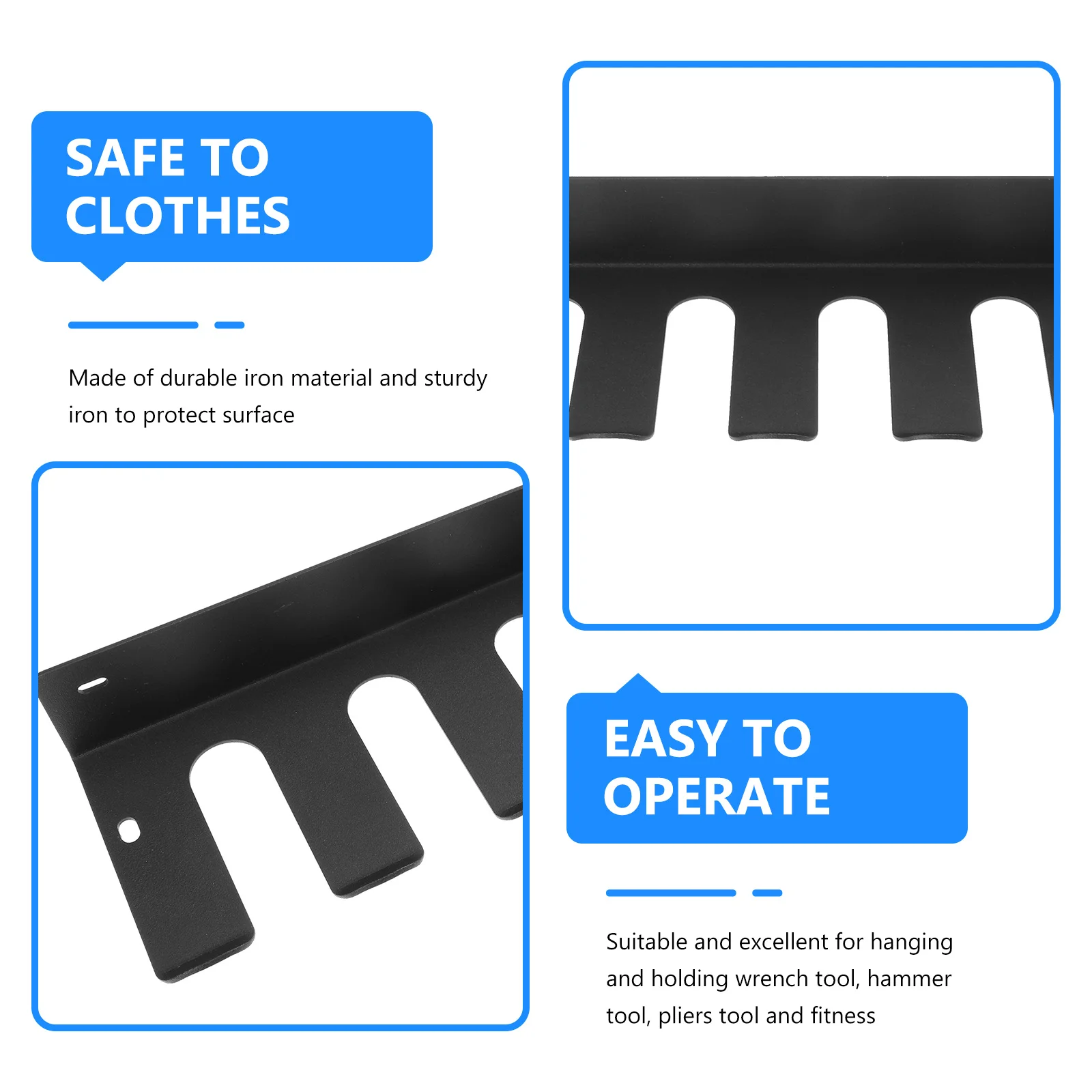 

1Pcs Multi-Functional Storage Rack Wall Hanging Stand Durable Iron Tool Organizer Equipment Space Saver