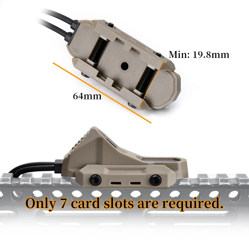 Interruptor remoto táctico AXON - Doble conector para linterna y láser - imagen 5