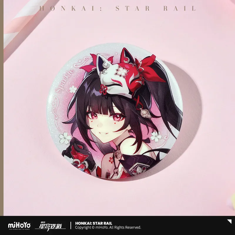 [ของแท้] Honkai Star Railอย่างเป็นทางการMerch miHoYo Original YZTGW Series Badge Dan Heng Gepard Jingหยวนมีนาคม 7thเข็มกลัดXmasของขวัญ