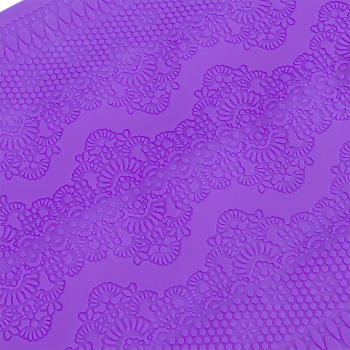 الأرجواني سيليكون كعكة الدانتيل فندان حصيرة تنقش زهرة نمط المطبخ سيليكون حصيرة كعكة أداة زخرفة مرنة لا طعم له