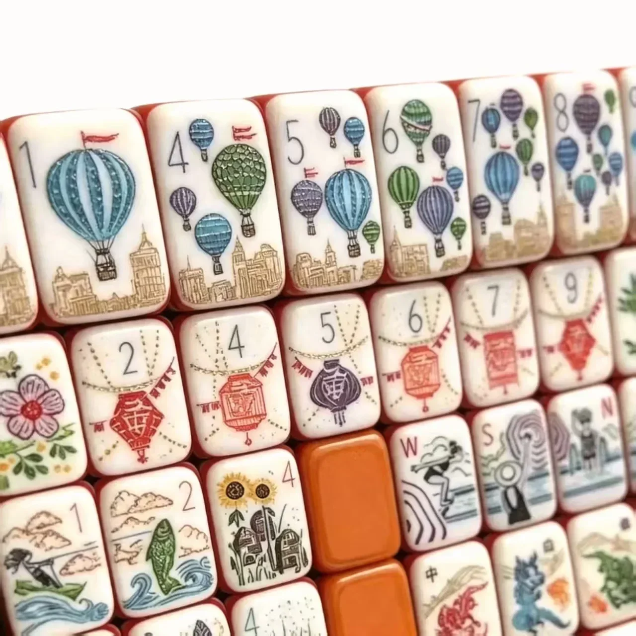 American Mahjong Tile Set Acrylic Mahjong Tile Set American, Mahjong Set American For Home Party Entertainment