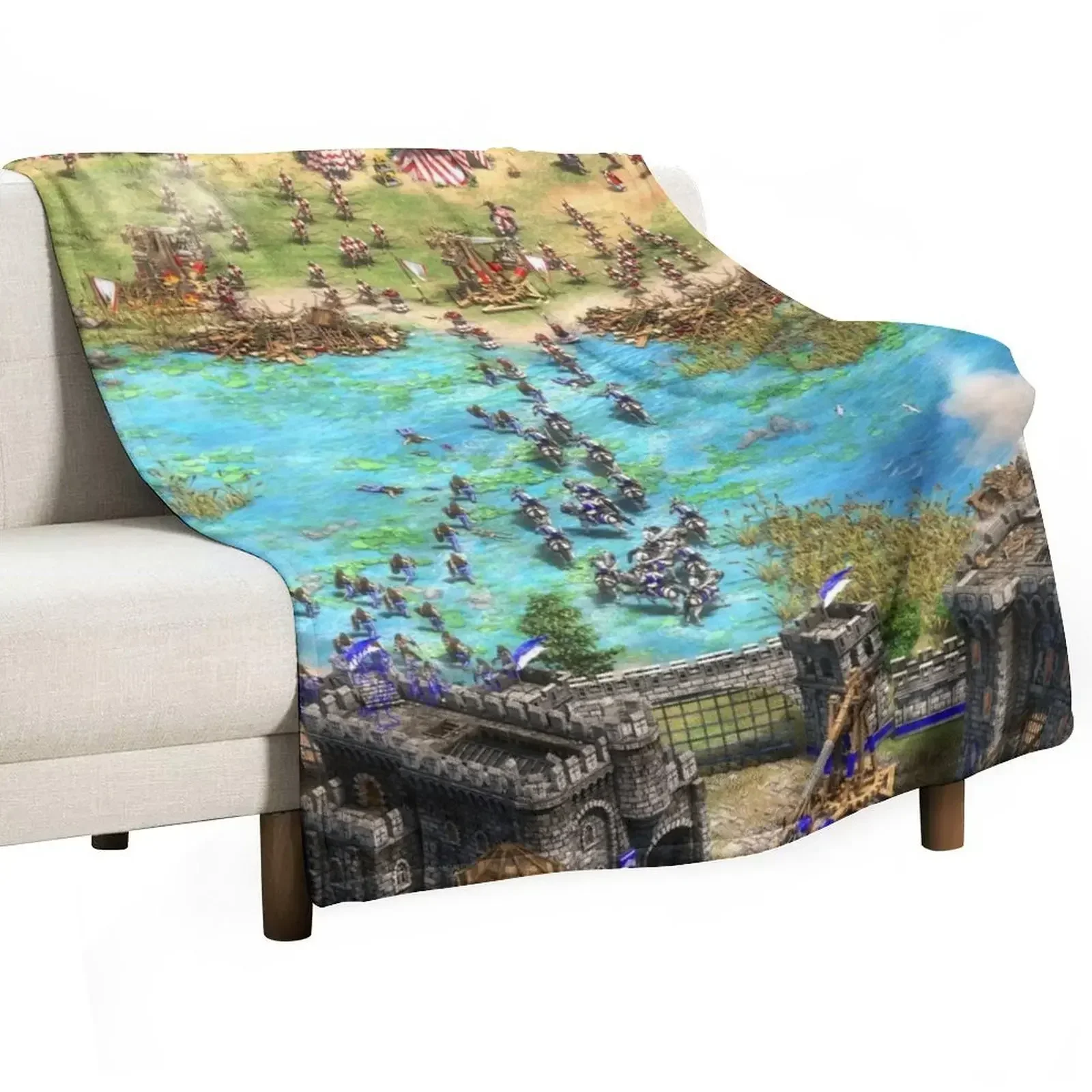 

Age of Empires 2- Britons Throw Blanket Softest Thermals For Travel for sofa Single Blankets