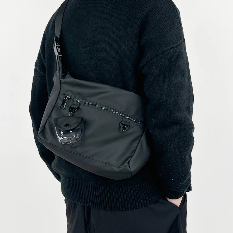 

New Style Japanese Single Shoulder Crossbody Bag Men's Trendy Brand Student Sports Backpack Commuting Bag Casual Mailman Bag ...
