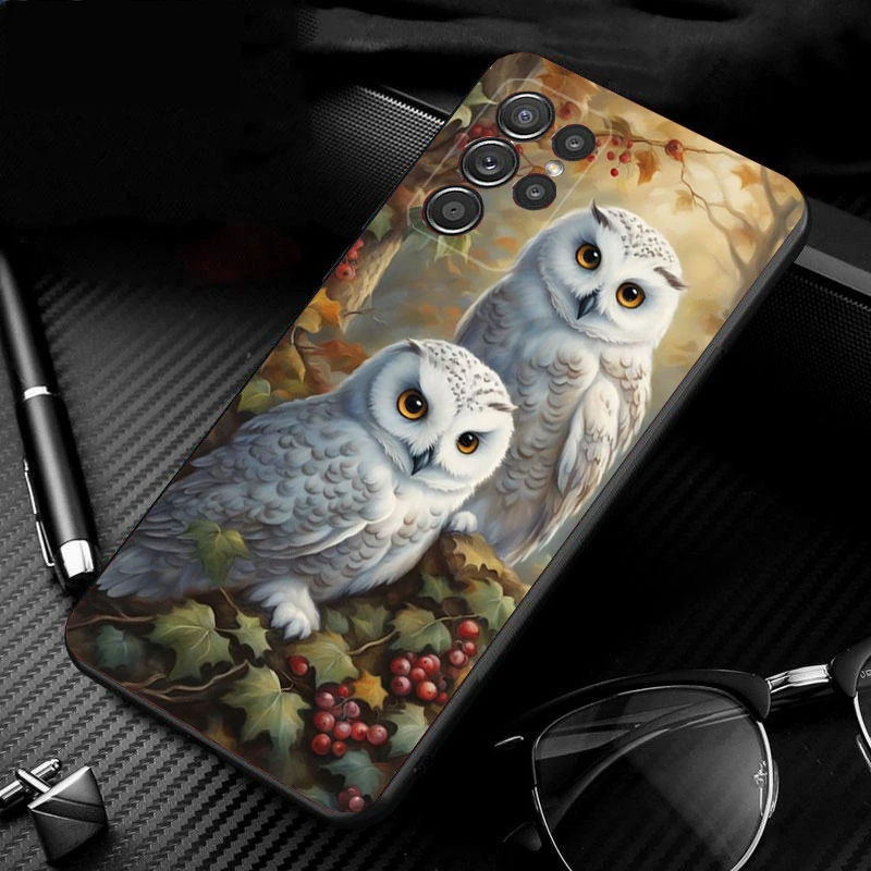 Owl Phone Case For Samsung S25 S24 S23 S22 S21 S20 Ultra S20 S22 S21 S10E S20 FE S24 Plus