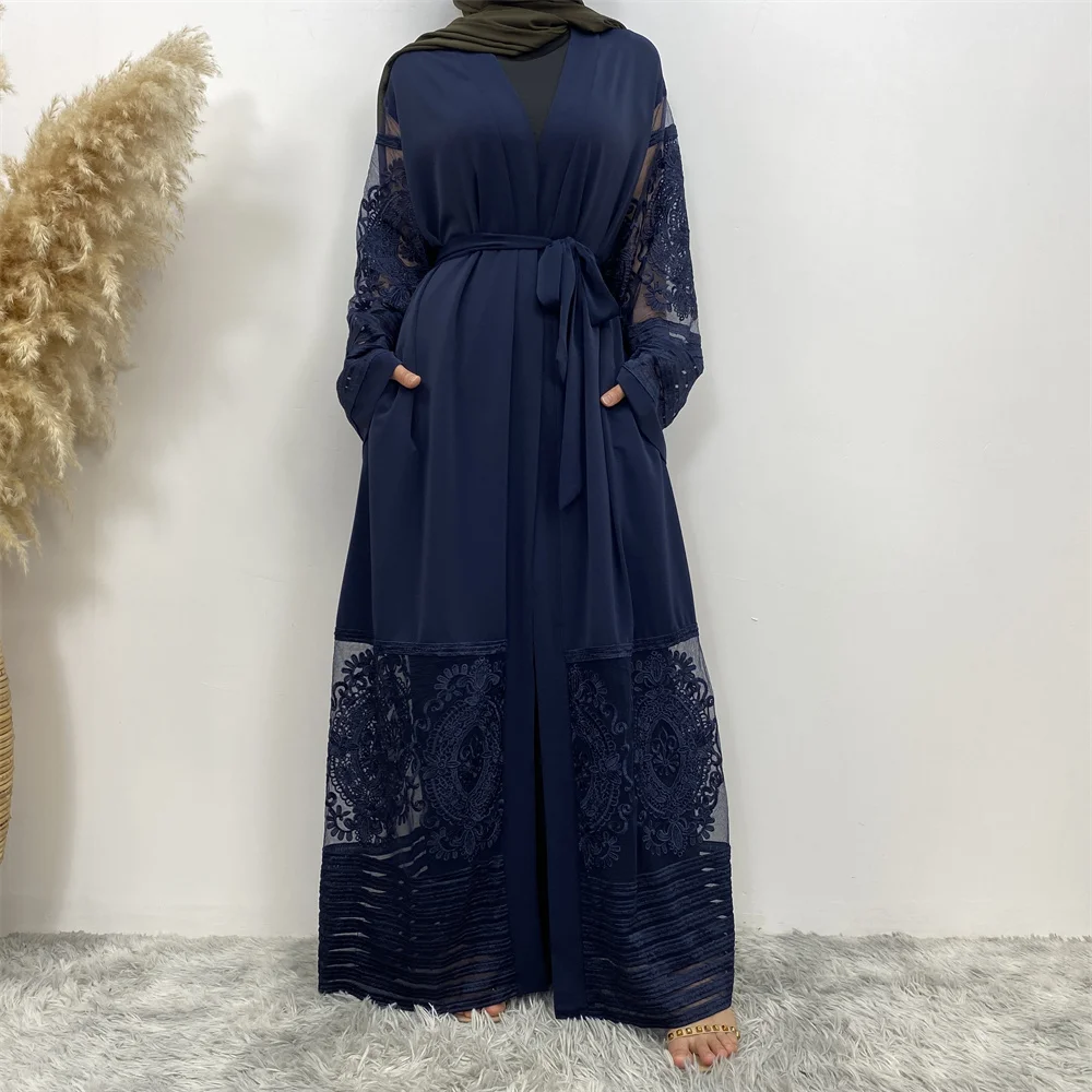 Nuovo Ramadan Eid Mubarak Abaya Dubai Femme Luxury Gold strass abito musulmano Abaya donna caftano islamico africano Dashiki