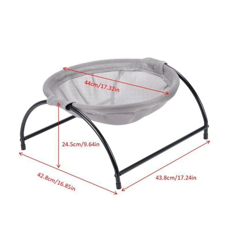 Pet Winter Hammock for Cat Puppy Dog With Stand Comfortable Cloth Elevated Nest Swing Bed with Stand Napping Bed