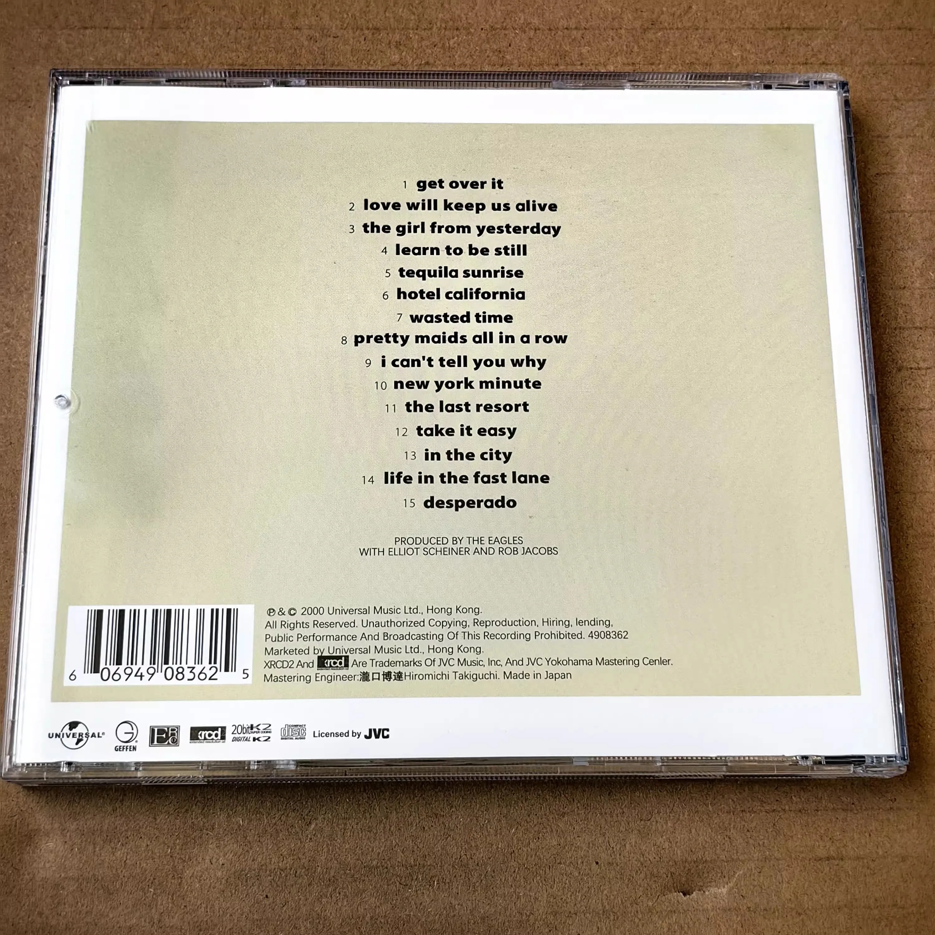 Rock Eagles Glenn Frey Music CD Hell Freezes Over Album Hotel California Music Record Cosplay Walkman Car Soundtracks Box Gifts