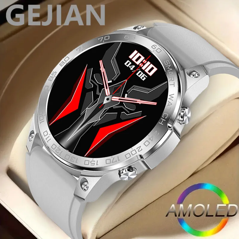 

GEJIAN New Smart Watch AMOLED HD Large Screen 1.43-inch Bluetooth Call 400mAh Battery Sports and Fitness Tracker Men's Watch