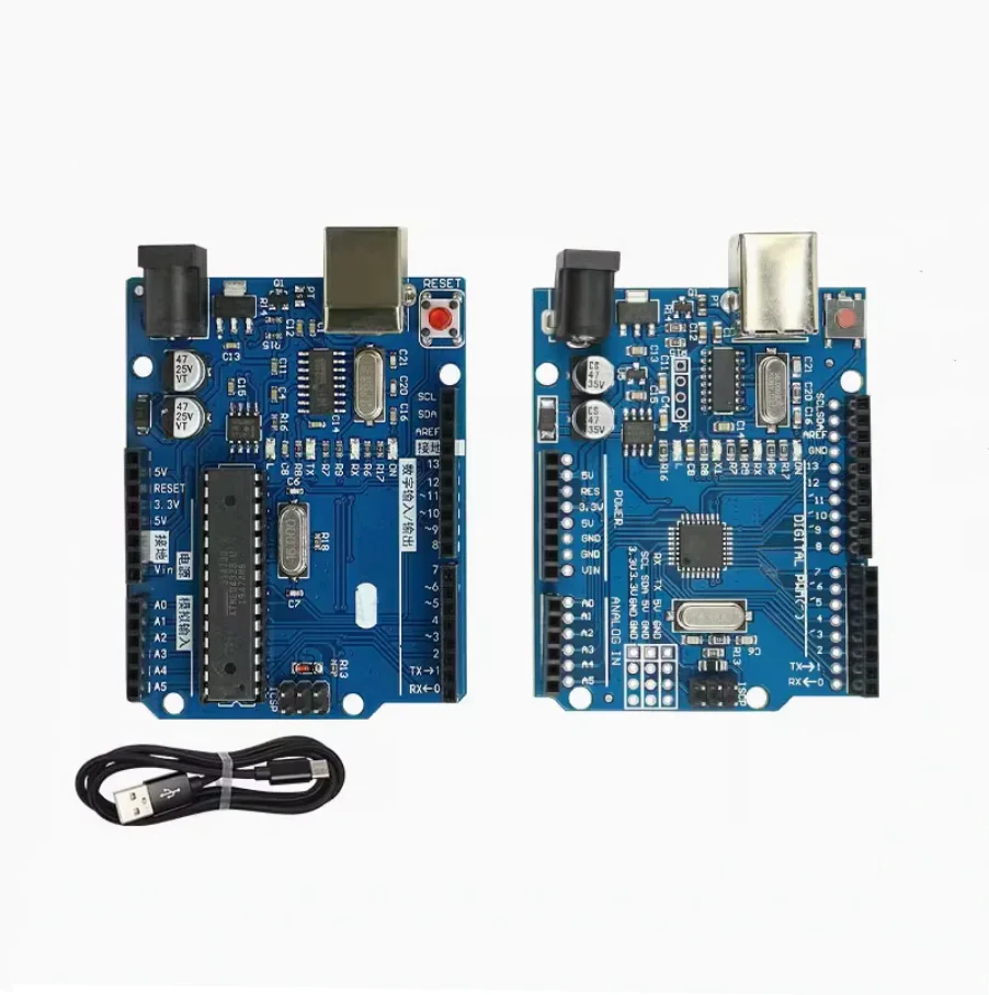 לוח פיתוח UNO R3 (CH340G) MEGA328P עבור Arduino UNO R3 + כבל USB ATMEGA328P-AU 16Mhz TYPE-C