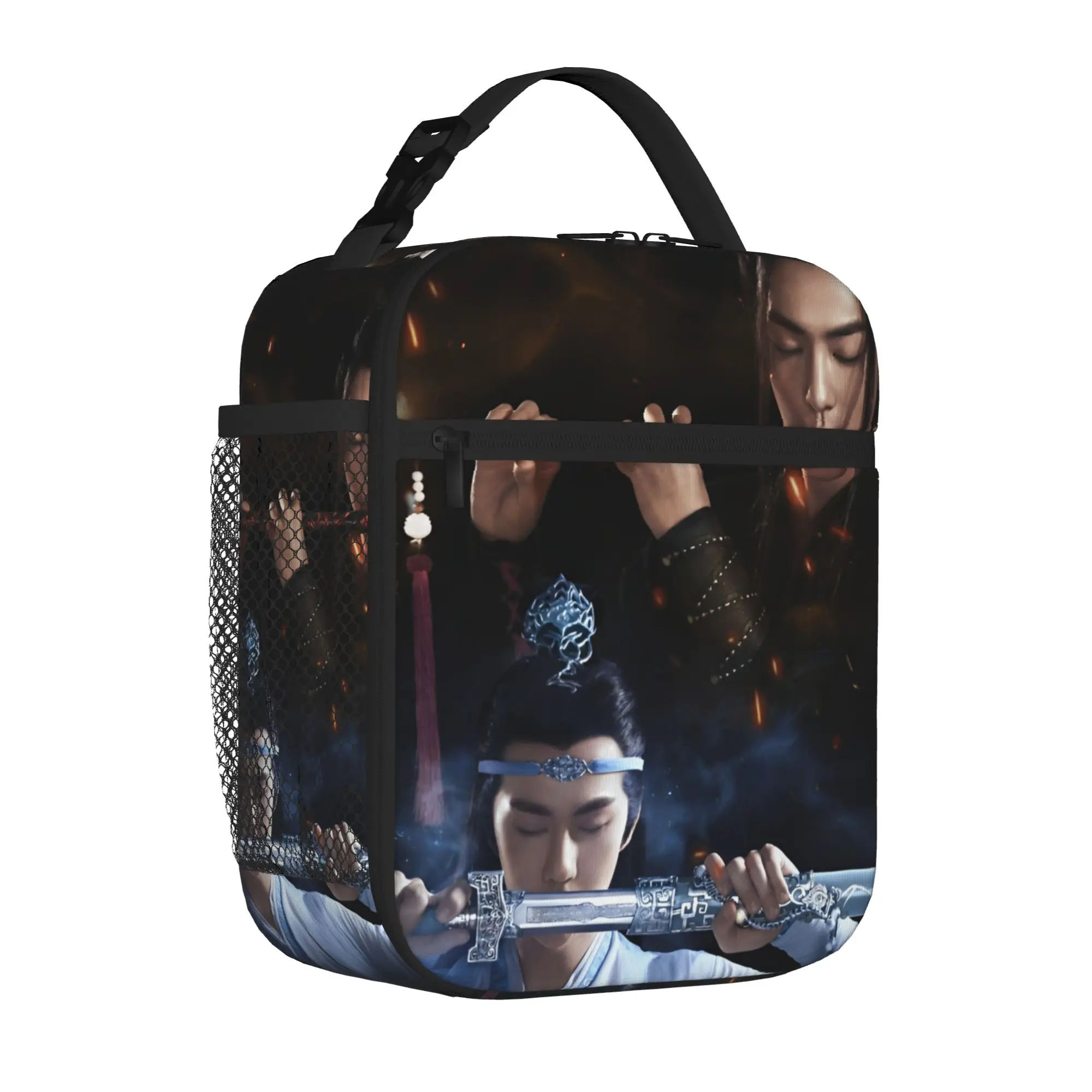 

Термосумка для пикника WangXian The Untamed: портативный термоконтейнер для еды Lan Wangji Wei Wuxian, изолированная сумка-холодильник для бенто-боксов