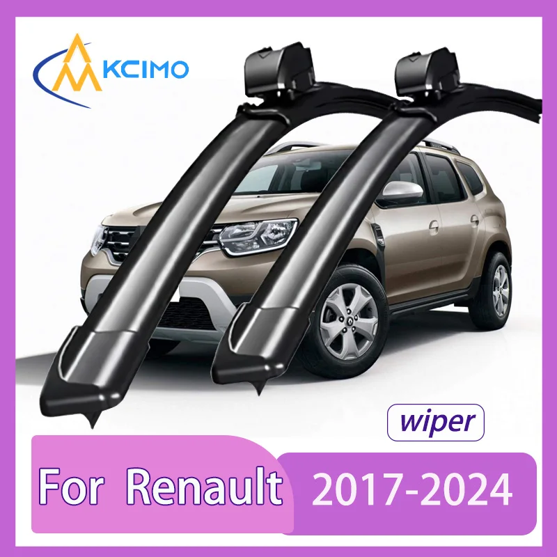 

For Renault Duster 2017-2024 Dacia Duster Front Windshield Wiper Blades 2pcs Slient Rain Windscreen Window Accessories
