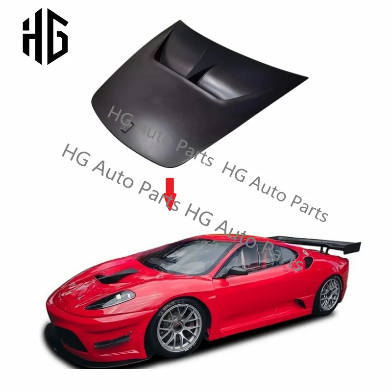 

F430 Upgrade to GT3 Style Carbon Fiber Auto Bonnet Car Hood Cover For Ferrari F430 Front Engine Hoods