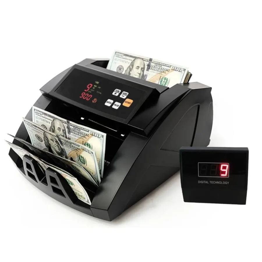 

Счетчик банкнот H-A16 с функцией определения номинала, режимом пакетной подсчетки, ЖК-дисплеем и детекторами УФ/МГ/ИК, функции подсчета стоимости/суммы/отдельного счета