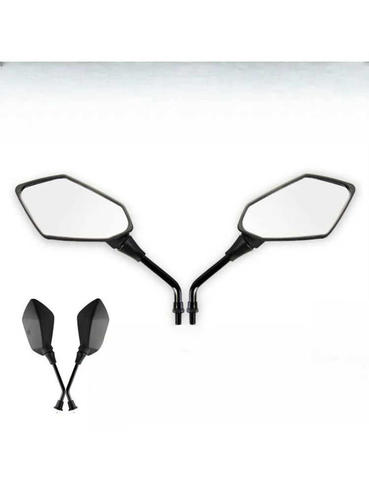 AliExpress UK 2Pcs/Pair Mirror Scooter Motorcycle Rearview E-Bike Rear View Mirrors Back Side Convex Mirror 10mm Carbon Fiber Universial