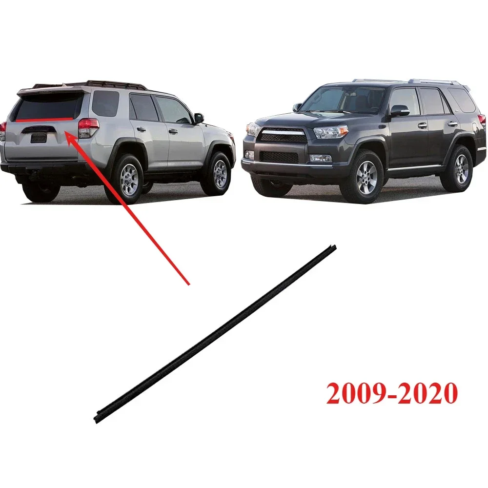 1 Piece Rear Windows Rubber for Toyota 4Runner 68292-35041 2009-2020 Tail Glass Protector Weatherstrip Seal Laminate Outside