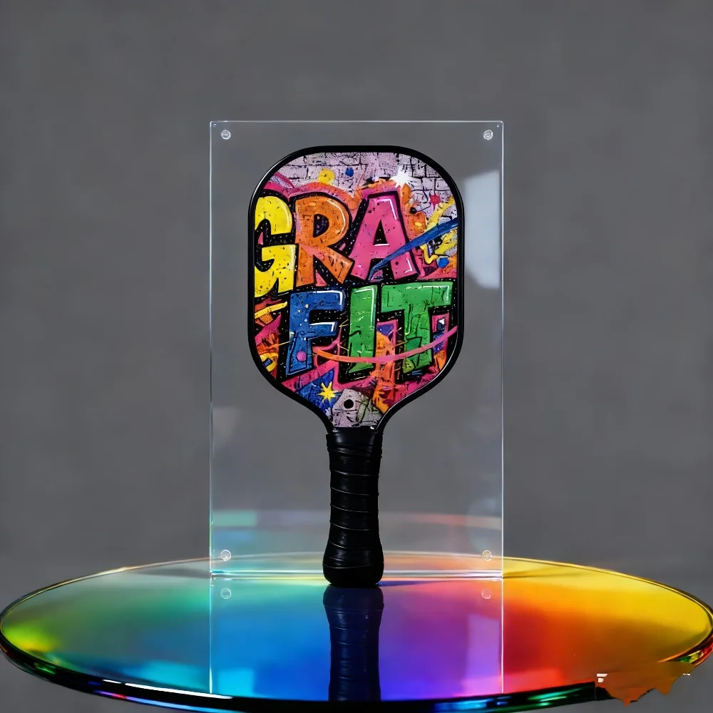 

Pickleball Paddle 1PC with Carry Bag Fiberglass Racket Lightweight Honeycomb Core Non-Slip Grip Outdoor Sports Training