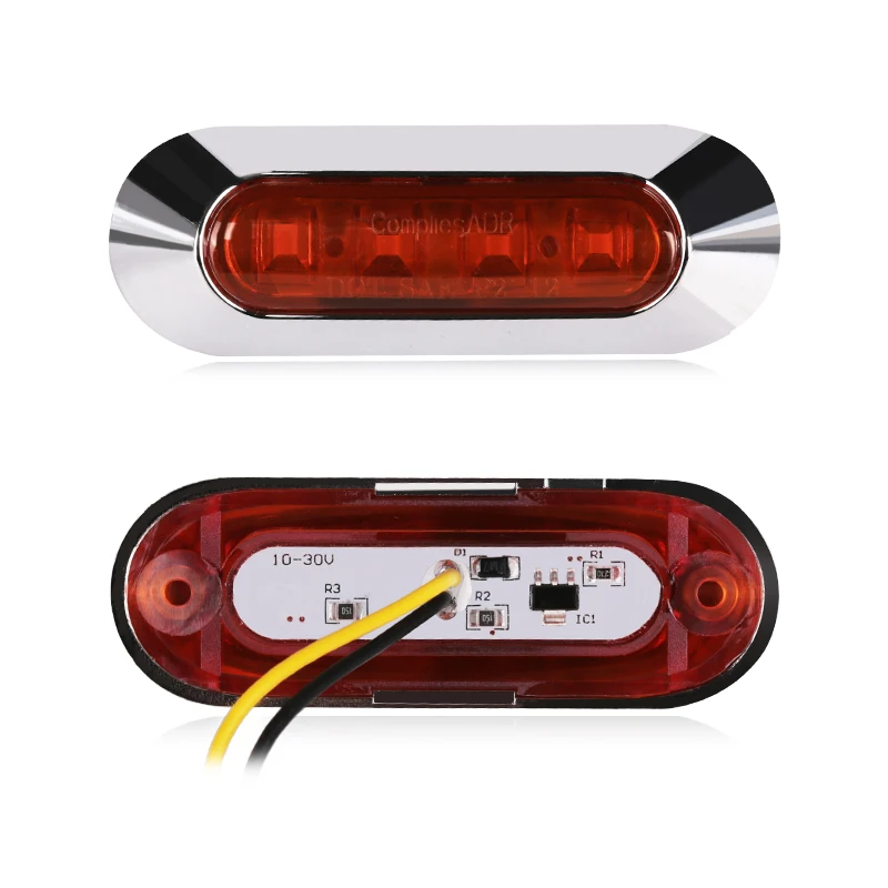 

4 LED Car Truck Bus Trailer Side Marker Lamp 1Pc LED Light 12V 24V Side Position Lights For Trailers Clearance Lights Car Lights