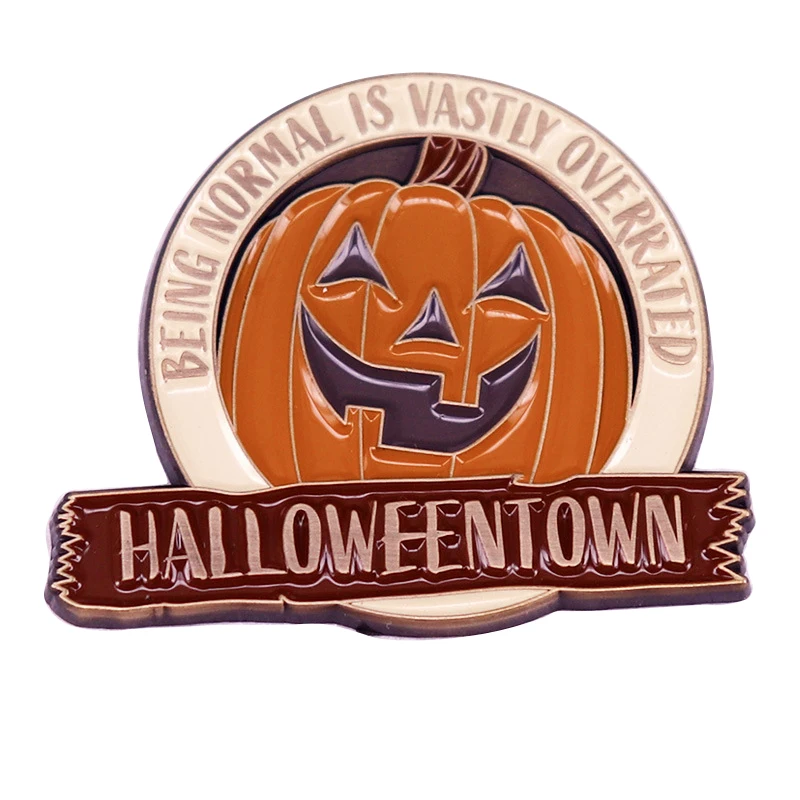 B2168 Мультяшные эмалевые булавки на лацкан с тыквой для рюкзака