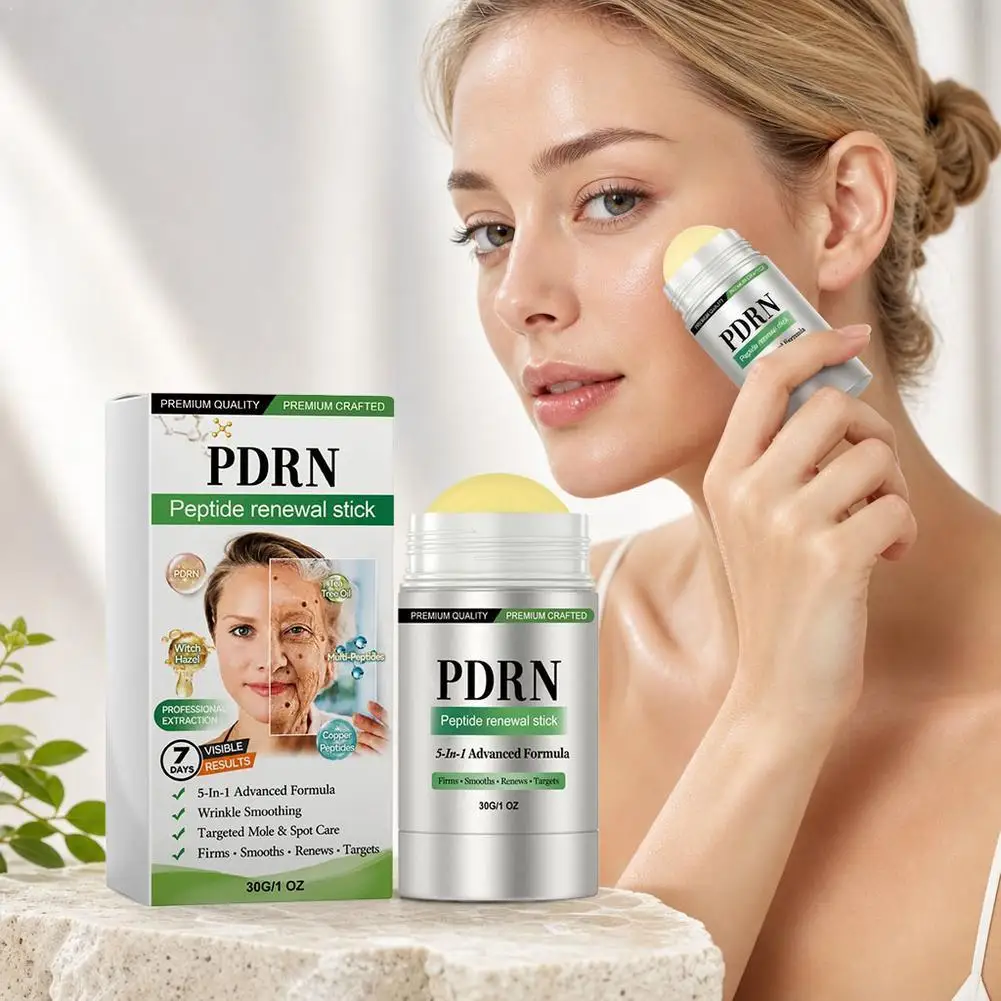 PDRN Peptide Firming Balm Stick With Copper Peptides 5 In 1 Formula For Skin Elasticity Hydration And Targeted Facial Care