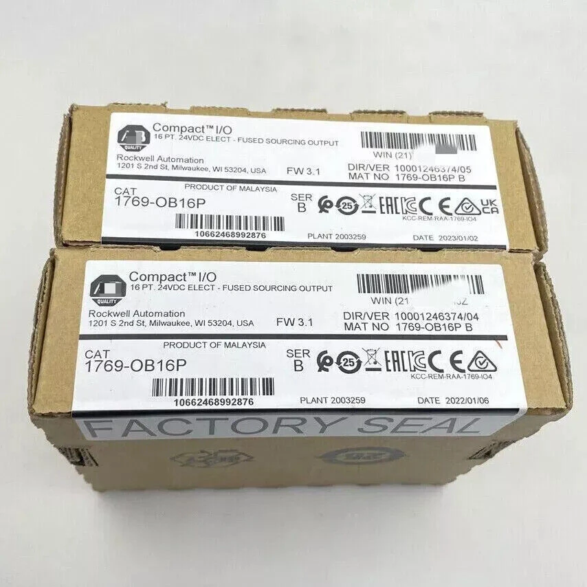 

New Factory Sealed 1769-OB16P SER B CompactLogix 16 Pt D/O Module