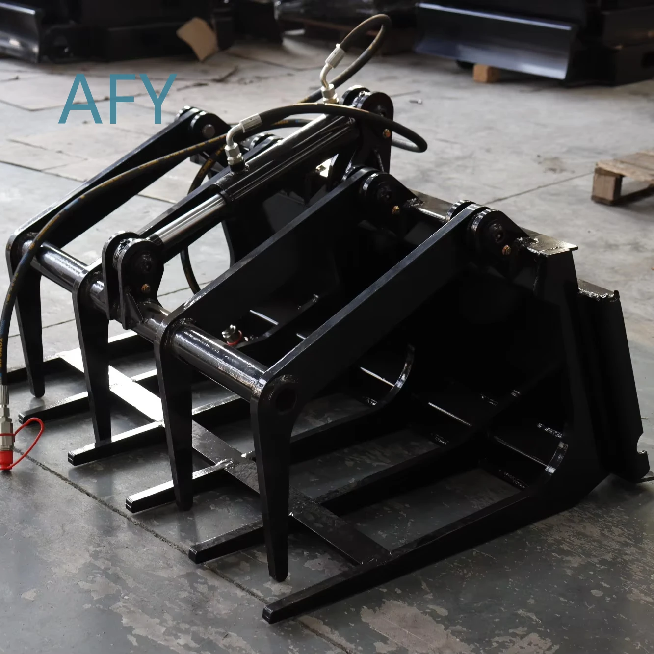 Small Basic Construction Machinery Parts for Skid Steer Loaders Grabber Attachments