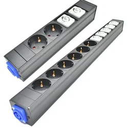 Aluminum Box Enclosure NAC3MPA NAC3MPB 1-12 Port Powercon Power