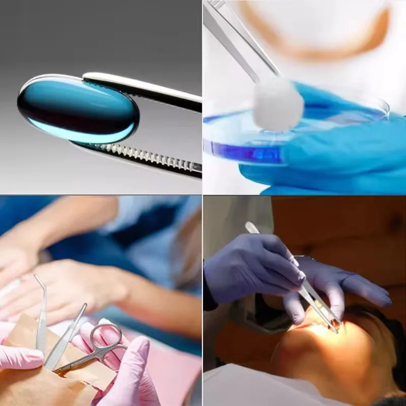 Pinzas de cabeza redonda de acero inoxidable, abrazadera resistente al yodo para mantenimiento, herramientas de reparación de belleza, diseño de paisaje Circular