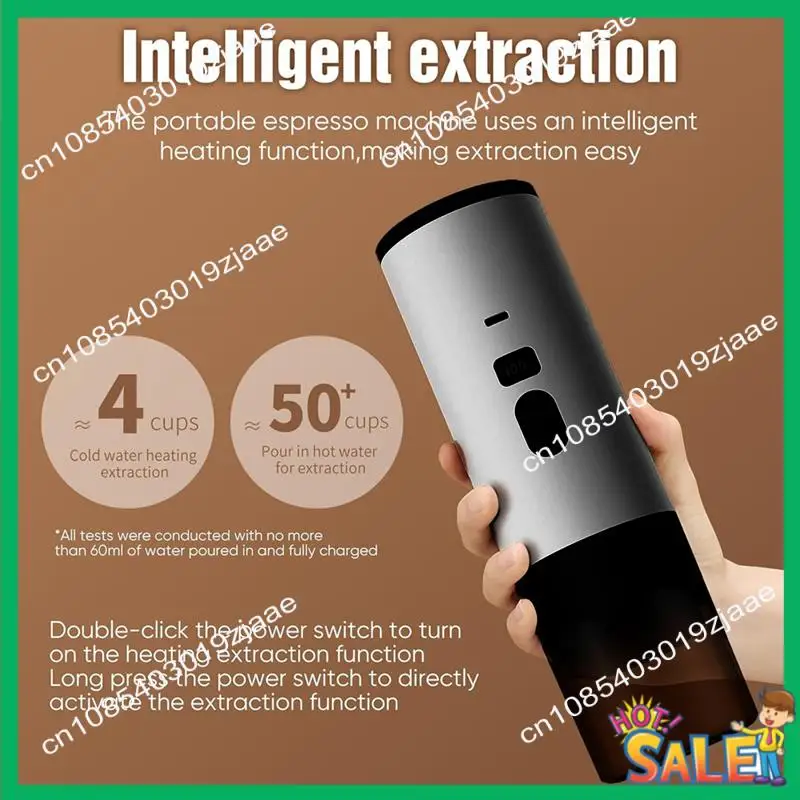 

New Arrival 3In1 Cordless Electric Coffee Maker Work Portable 3In1 Coffee Maker 72W 12V Espresso Machine For Car & Home Camping