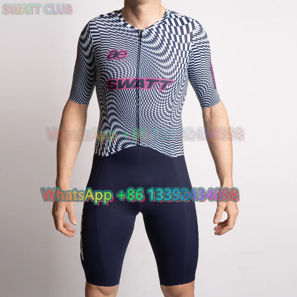 

SWATT CLUB Triathlon Bodysuit Men Cycling Quick Dry Jumpsuit Road BikeTrisuit skinsuit Bicycle Equipment Mono Ciclismo Hombres